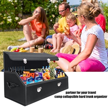 Durable Leather Trunk Organizer for Cars | Zrpiot 30 inches