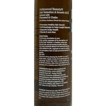 Hollywood Beauty Hair Growth Oil with Flaxseed & Chebe 4 oz