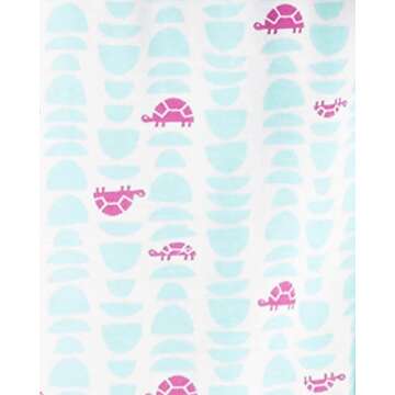 Simple Joys by Carter's Girls' 6-Piece Snug Fit Cotton Pajama Set, Black Unicorn/Blue Tortoise/Grey Heather/Pink Polka Dot, 8