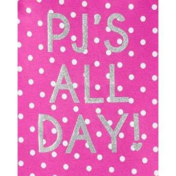 Simple Joys by Carter's Girls' 6-Piece Snug Fit Cotton Pajama Set, Black Unicorn/Blue Tortoise/Grey Heather/Pink Polka Dot, 8