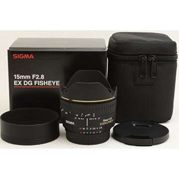 Sigma 15mm F2.8 EX Diagonal Fisheye Lens for Nikon SLR Camera