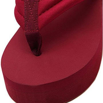 ANBOVER Women's High Wedge Beach Platform Slippers - Stylish Comfort
