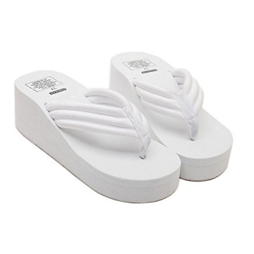ANBOVER Women's High Wedge Beach Platform Slippers - Stylish Comfort
