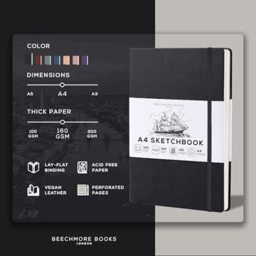 Luxury Beechmore Sketch Book A4 for Artists and Designers