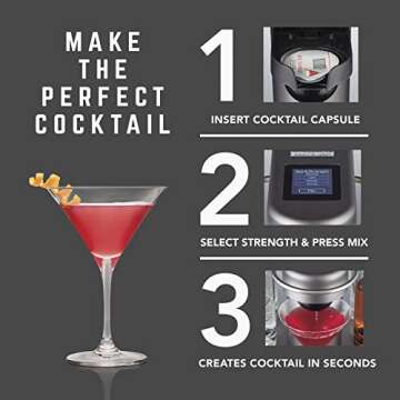 Bartesian Rum Breeze Cocktail Mixer Capsules, Pack of 8 Cocktail Capsules, for Bartesian Premium Cocktail Maker (55421)