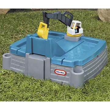 Little Tikes Dirt Diggers Excavator Sandbox for Kids, Including lid and Play Sand Accessories,Multicolor
