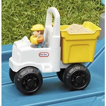 Little Tikes Dirt Diggers Excavator Sandbox for Kids, Including lid and Play Sand Accessories,Multicolor