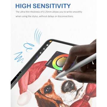 XIRON [2 PACK] Paper Screen Protector Compatible with iPad Pro 12.9 (2022&2021&2020&2018), High Touch Sensitivity No Glare for iPad Pro 12.9 Matte Screen Protector, Compatible with Apple Pencil