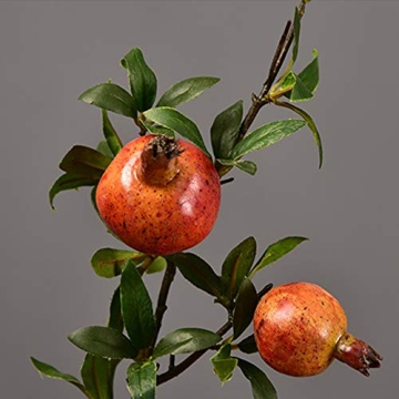 Vibrant Artificial Pomegranate Branches for Home Decor