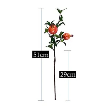Vibrant Artificial Pomegranate Branches for Home Decor