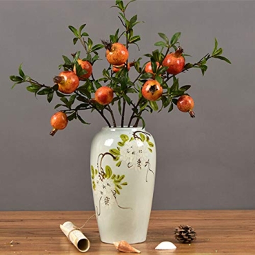 Vibrant Artificial Pomegranate Branches for Home Decor