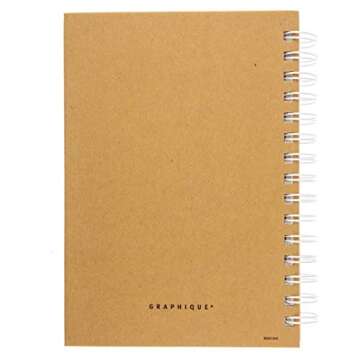 Graphique Designer Notebooks - Positive Mind. Positive Life. - Spiral Bound Writing Journals for Offices, Schools, Classrooms, and More - Hard Cover with 160 Ruled Pages (6.25" x 8.25")