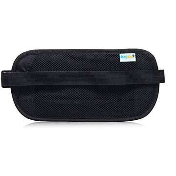RFID Blocking Travel Wallet - Money Belt & Passport Holder, Travel Fanny Pack for Women Men - Black