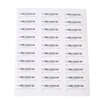 [100 Sheet, 3000 Labels] Address Mailing Shipping Amazon FBA Barcode Labels 1 x 2 5/8 30 Per Sheet for Laser/Inkjet Printer, 30-up