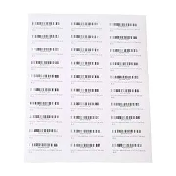 [100 Sheet, 3000 Labels] Address Mailing Shipping Amazon FBA Barcode Labels 1 x 2 5/8 30 Per Sheet for Laser/Inkjet Printer, 30-up