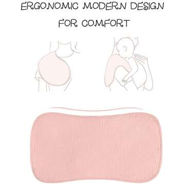 Konssy Muslin Baby Burp Cloths Sets for Unisex- 6 Pack Large 100% Cotton Burping Clothes for Newborn, Baby Girls and Boys