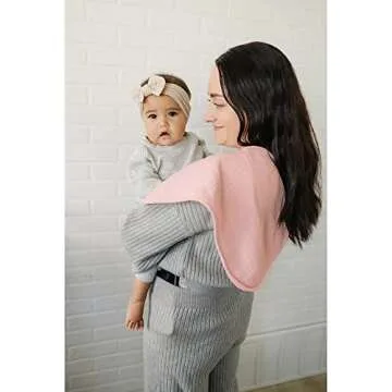 Konssy Muslin Baby Burp Cloths - Soft Absorbent Gift Set