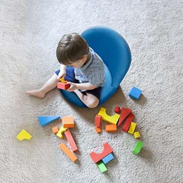 Nnewvante Floor Chair with Adjustable Back Support