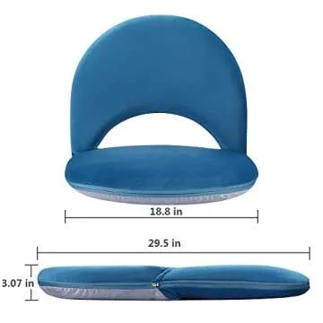 Nnewvante Floor Chair with Adjustable Back Support