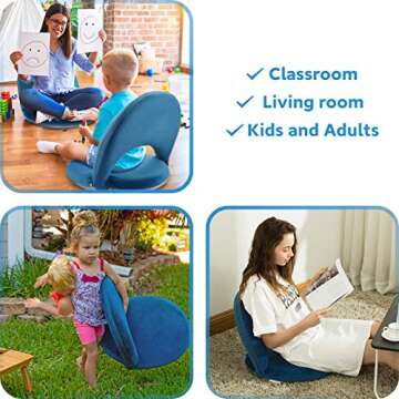 Nnewvante Floor Chair with Adjustable Back Support