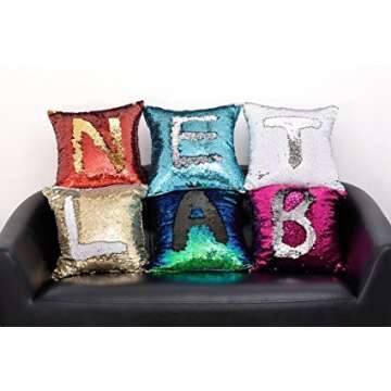 Menglihua Sequins Mermaid Pillowcases - Color Changing Magic