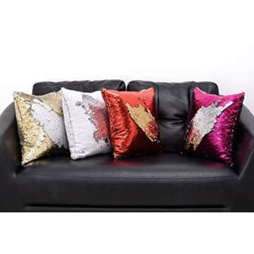 Menglihua Sequins Mermaid Pillowcases - Color Changing Magic