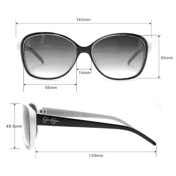 Stylish Jessica Simpson Cat Eye Sunglasses with UV Protection