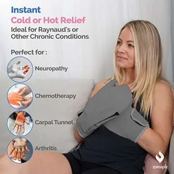 Zomaple Breast Ice Packs, Hot and Cold Breast Pads with Fabric Coverings Perfect Ice Pack for Breastfeeding, Nursing Pain, Mastitis, Engorgement, Swelling, Plugged Ducts Breastfeeding Essentials,2Pack