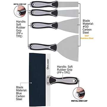 Top-Rated ROLLINGDOG Putty Knives Set for Wall Repairs