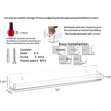 Acrylic Nail Polish Rack Set for Organized Beauty Storage