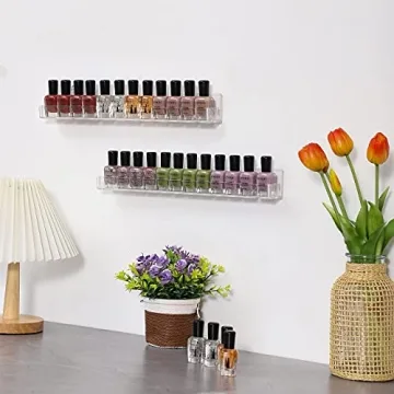 Acrylic Nail Polish Rack Set for Organized Beauty Storage