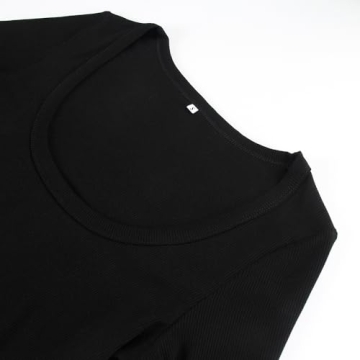 Chic Square Neck Ribbed Crop Top for Stylish Women