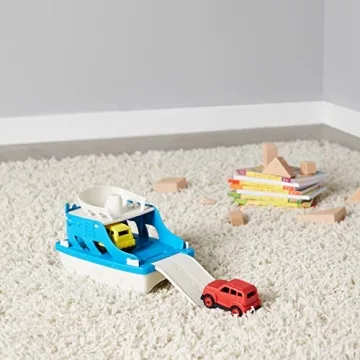 Amazon Basics Ferry Boat with 2 Mini Cars for Kids Ages 2+