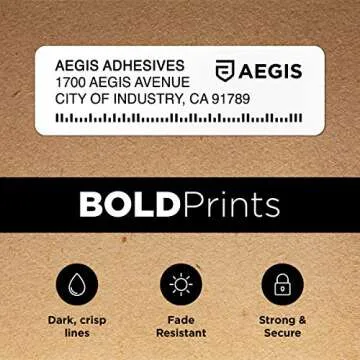 Aegis Adhesives Brother DK-1204 Compatible Labels - 12 Rolls