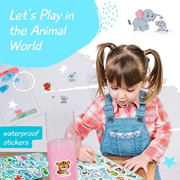 Sinceroduct Kids Animal Stickers: 1800+ Creative Fun
