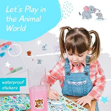 Sinceroduct Kids Animal Stickers: 1800+ Creative Fun