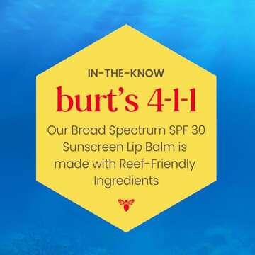 Burt's Bees Island Getaway Sun Care SPF 30 Lip Balm Stocking Stuffers, Water-Resistant Lip Moisturiz...