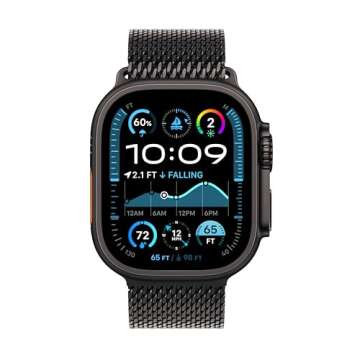 Apple Watch Ultra 2 [GPS + Cellular 49mm] Smartwatch with Rugged Black Titanium Case
