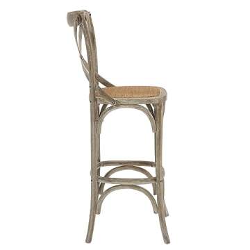 Modway Gear Rustic Farmhouse Bar Stool | Stylish & Comfortable