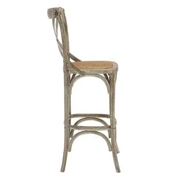 Modway Gear Rustic Farmhouse Bar Stool | Stylish & Comfortable