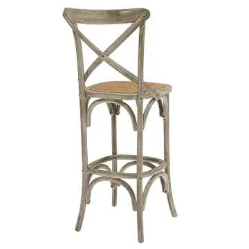 Modway Gear Rustic Farmhouse Bar Stool | Stylish & Comfortable