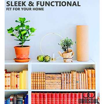 Orbsoul Cork Massage Roller - 100% All-Natural Spanish Cork, Eco-Friendly, for Muscle Pain and Tension Relief