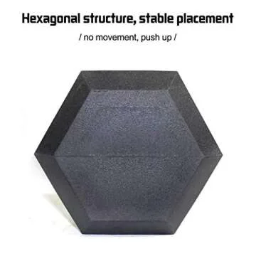 Therasoon Set of Heavy Rubber Dumbbells, Barbell Set of 2 Hex Rubber Dumbbell with Metal Handles (10)