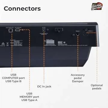 Roland FP-30X 88-Key Digital Piano - Black Bundle with Adjustable Stand, Bench, Sustain Pedal, Online Piano Lessons, Instructional DVD, and Austin Bazaar Polishing Cloth