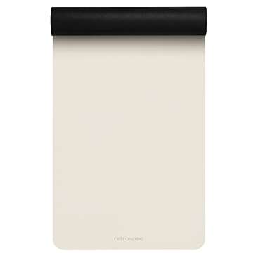 Retrospec Laguna Yoga Mat for Women & Men - Thick, Non Slip Exercise Mat for Home Workout, Quartz