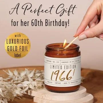 Exclusive 60th Birthday Gift - Limited Edition 1966 Candle