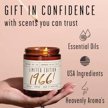 Exclusive 60th Birthday Gift - Limited Edition 1966 Candle