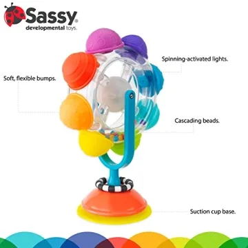 Sassy Rainbow Wheel High Tray Toy, Age 6+ Months