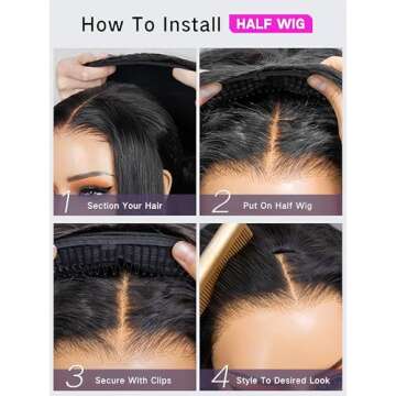 ISEE Glueless Wig with Kinky Curly Texture 18 Inch