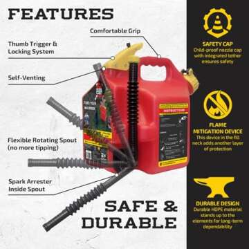 Surecan 2 Gallon Safety Container with Rotating Spout